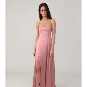 Fame & Partners Pink Ankle Length Dress